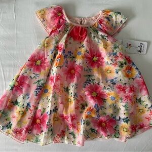 Baby Starters Floral Pink Dress